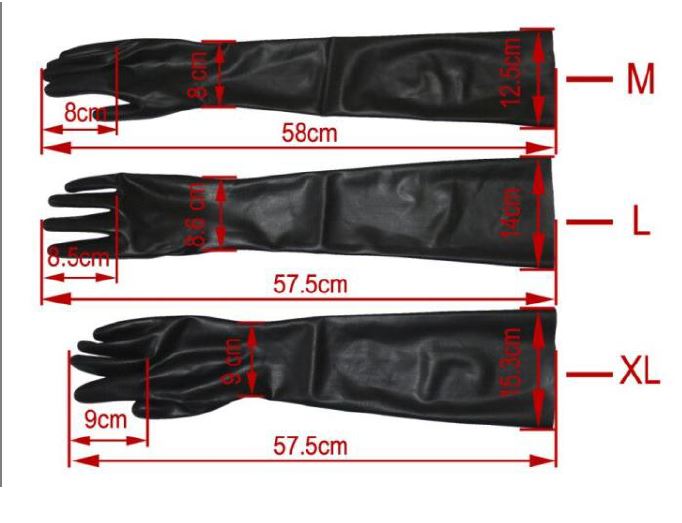 Latex-Handschuhe Kurz, 0,6 Mm, Schwarz Getaucht – Dehnbar & Robust, Ideal Für Haushalt, Garten, Handwerken