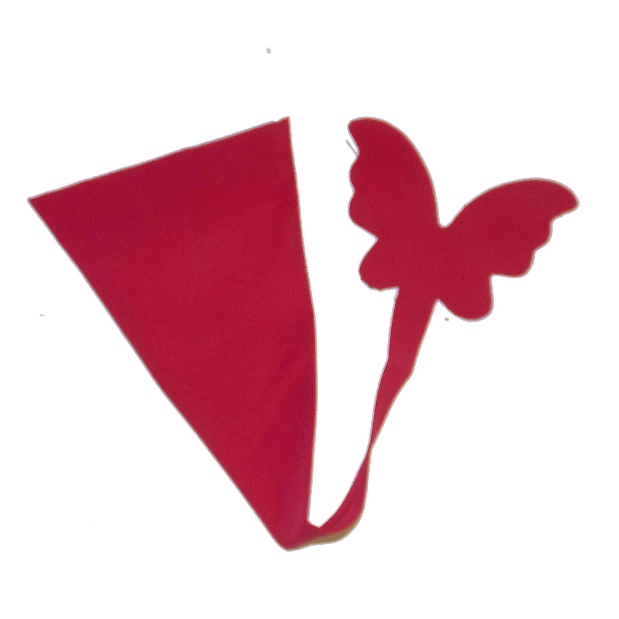 Invisible adhesive string butterfly