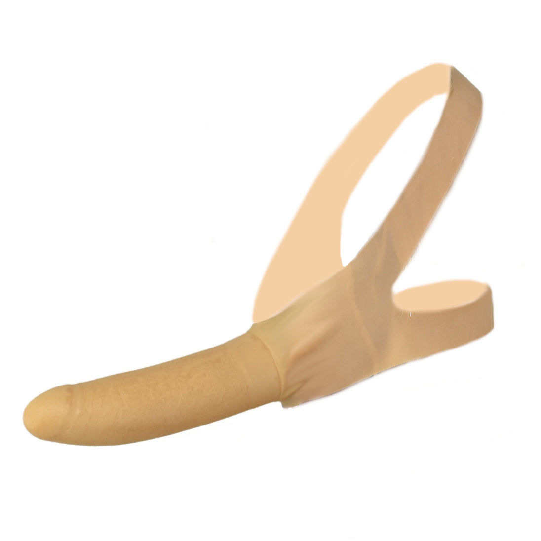 Latex Dildo mit Kopf- oder Oberschenkel Gurt